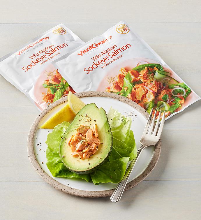 Pouched Sockeye Salmon skinless, boneless