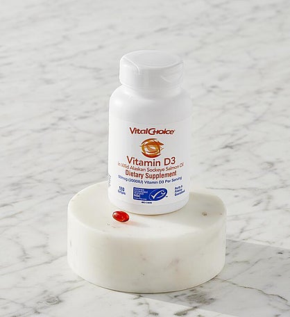 MSC Vitamin D3 in Wild Alaskan Sockeye Salmon Oil Dietary Supplement