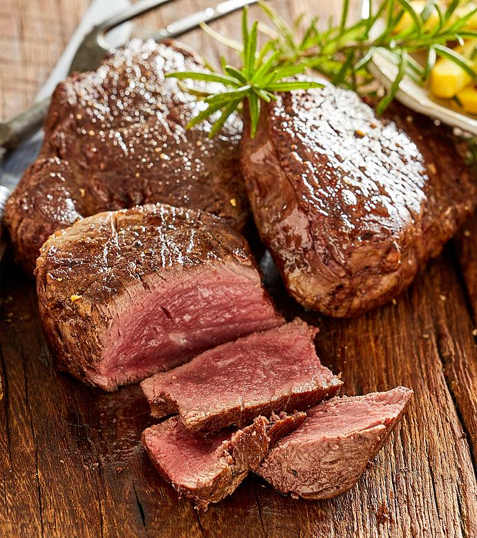 Grass Fed Beef Top Sirloin Steaks   Four 6 Ounce