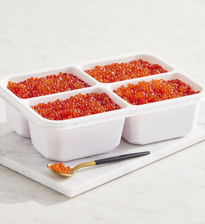 MSC Wild Alaskan Sockeye Salmon Roe Ikura   2 lb 3 oz tray