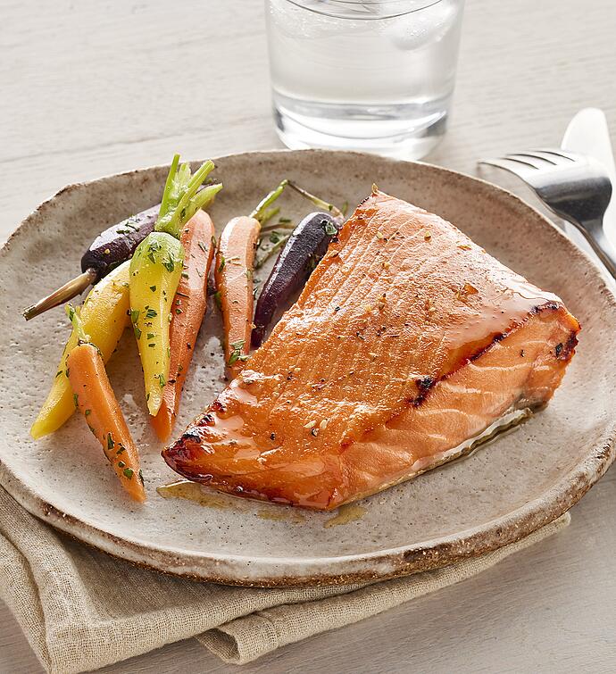 Wild Pacific King Salmon - skin-on portions 