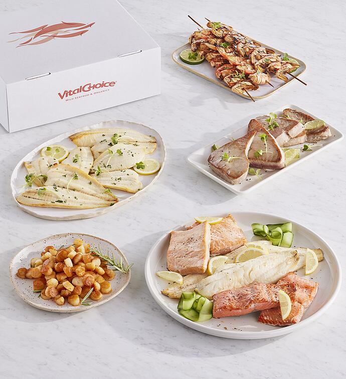 Wild Seafood Variety Box with Spot Prawns