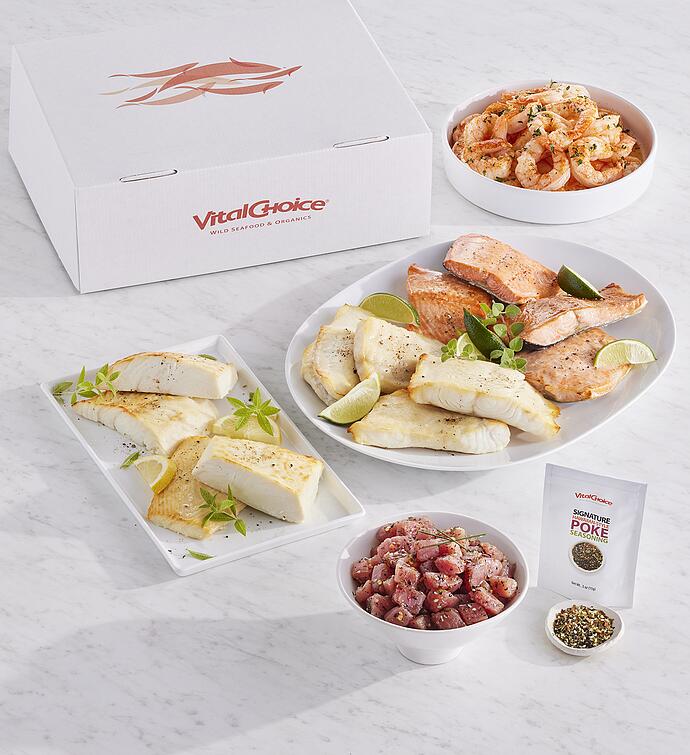 Wild Seafood Variety Box with Blue Shrimp