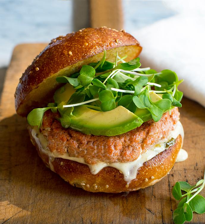Wild Sockeye Salmon Burgers oz each